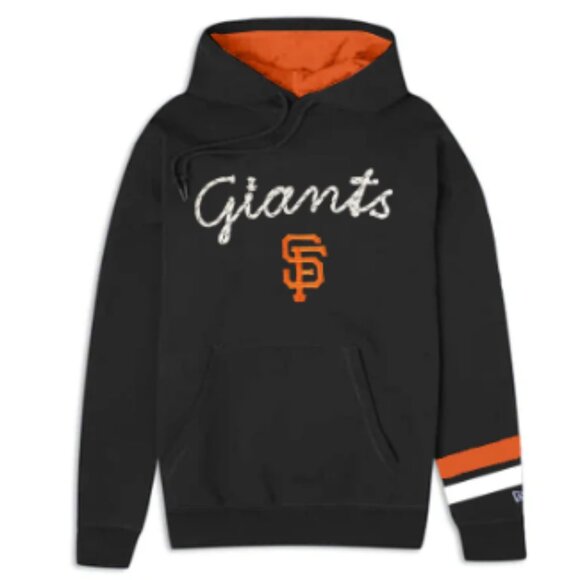 SAN FRANCISCO GIANTS MEN'S LACE NAME HOODED SWEATSHIRT SZ L - Picture 1 of 3